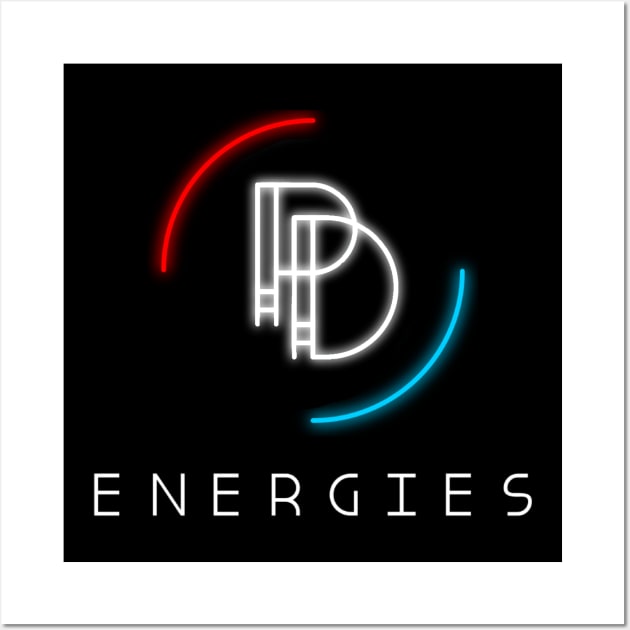 PD Energies America Neon T-Shirt Wall Art by PD Energies